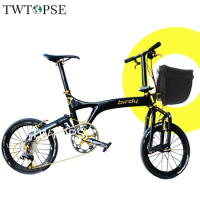 TWTOPSE Cycling 15L Bicycle MINI Basket Adapter For Birdy2 3 Folding Bike Bicycle Bags With Front Carrier Block Rack Rain Cover