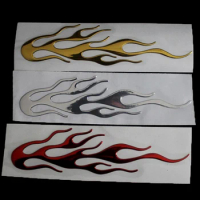 3D Flame Fire Reflective Sticker Motorcycle Vinyl Decal Stickers Car Decoration Vehicles Car Accessories