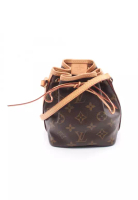 Louis Vuitton Pre-Loved Louis Vuitton Nano Noe monogram Shoulder bag PVC leather Brown