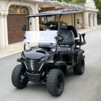 2023 High Performance 4-Seater Off-Road Electric Golf Cart with Foldable Back Seat, High Quality, Equipped with CE DOT