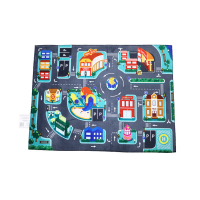 LED Play Cars Kid Play Road Rugs Gift Car Area Rugs Floor Mat Anti-slip Floor Mat Home Decor Super S