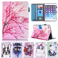 Case For Samsung Galaxy Tab A 2016 7.0 T280 T285 Cover leather Painted Cartoon Card slot Tablets Case for Galaxy Tab A 7.0"
