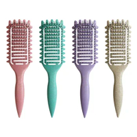 Bounce Curl Define Styling Brush Hollow Detangling Hair Brush Tangled Hair Comb Shaping Defining Curls Barber Styling Tool