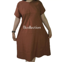 Daster Namira Murah Busui Resleting Depan Polos Katun Home Dress Kain Nyaman Tidur Bumil