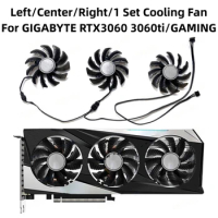Graphics Card Fans Left/Right/Middle/1 Set for GIGABYTE RTX3060 3060ti/GAMING Replacement Accessory Cooling Fan