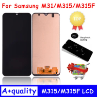 Test for Samsung M31 M315 M315F Lcd Display Touch Screen Digitizer With Frame Assembly Parts M31 Screen With Frame