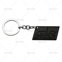 GR SPORT Logo Car Accessories Zinc Alloy Keychain Key Ring For Toyota HV YARiS RZ RC RS Prius Lexus Supra GR86 VIOS