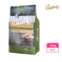 【Bravo 自然禮讚】膠原蛋白配方犬食15kg-幼/母犬口味(狗飼料 膠原狗飼料 寵物飼料 狗乾糧 幼犬飼料)