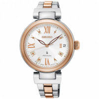 【SEIKO 精工】LUKIA 廣告款舞動時光機械時尚女錶-雙色/33.9mm 雙12限定(SRP850J1/4R35-02X0KS)