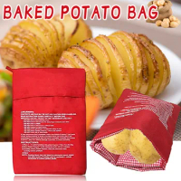 Quick Fast Baked Potatoes Rice Pocket Microwave Baking Potatoes Bag Easy To Cook Steam Pocket Washable Cooker Bag Dropshipping