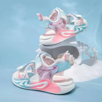 New Kids Sport Sandals Student Beach Sandals for Girls Boys Girls Hook&amp;Loop Beach Sneaker Shoes