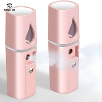Nano Facial Steamer, Handy Mini Mister with Mirror, USB Rechargeable Mist Sprayer, Visual Water Tank Moisturizing&amp;Hydrating