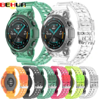 BEHUA Strap For Huawei Watch GT2 GT 2 46mm SmartWatch Bracelet Soft Silicone Watchband With Case Band Sports Wristband Correa