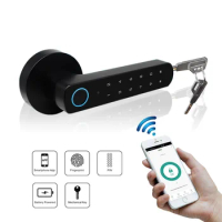 Bluetooth intelligent spherical fingerprint lock indoor room household burglarproof door lock intelligent fingerprint