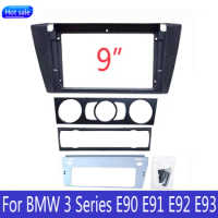 Car Frame Fascia Adapter Canbus Box Decoder Android Radio Audio Dash Fitting Panel Kit For BMW 3 series E90 E91 E92 E93 M3