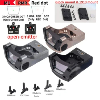 Tactical RMR M1 Red Green Dot Sight Reflex Hunting Scope for Airsoft Outdoor Shooting Holographic Glock Mount Sight Scope