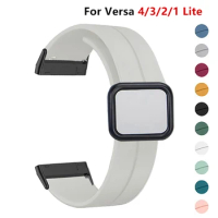 Magnetic Buckle Strap for Versa 4 3 2 1 Versa Lite Silicone Band for vesa sense 2/sense Sports correa watchband for FITBIT watch