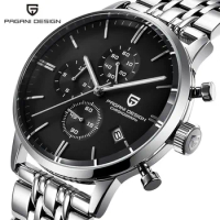 Pagani Design For Mens Watch Chronograph Male Japan Seiko Vk67 Quartz Sports Wristwatch Military Waterproof Date Six Hands Hot