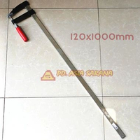 F Clamp 120x1000mm Klem Jepit Papan Kayu Bar 100cm Catok Klem Wood DEC04