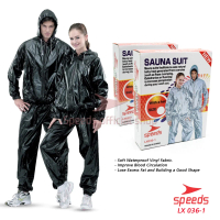SPEEDS baju Sauna  suit  satu Set Jaket Celana  Sport Baju Olahraga Tersedia Ukuran 3XL 036-01