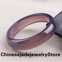 100% real jade bangles purple chalcedony retro high-grade for women bangle jade bracelet ban gles jade amethyst bangles