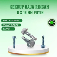 Sekrup baja ringan 8 x 13mm Isi 1300 pcs Roofing Baut Baja Ringan 8x13mm Skrup Baut Baja Ringan 8 x 
