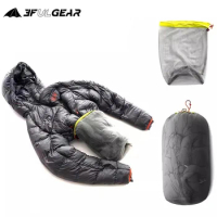 3F UL GEAR 15D Ultralight Mesh Sleeping Bag Stuff Sack Outdoor Travel Camping Hiking Down Clothing Storage Bags Camping Supplies