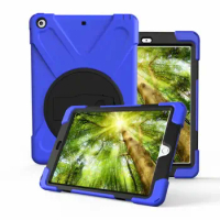 TODKAI Case For Apple iPad 9.7 inch 2018 케이 model Kids Safe Shockproof Armor Soft Silicone+Hard Cover For ipad 9.7 2017