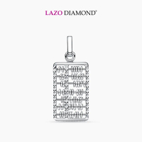 LAZO DIAMOND 7-row Prosperity Abacus Pendant in 375/9K White Gold