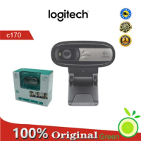 Logitech C170 Original Webcam with Microphone USB Web Cam Camera HD Plug-and-Play, for PC Notebook Laptop Tablet TV BOX