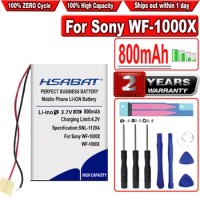 HSABAT 800mAh Battery for Sony WF-1000X Headset 2 Lines