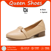 Queen ส้นสูง 3 นิ้ว คัชชู ผู้หญิงรองเท้าเตะ แฟชั่น รองเท้าสวยๆ