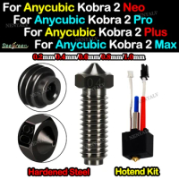 For Anycubic Kobra 2 Hotend Hardened Steel nozzle For Anycubic 2 Neo Hotend Kit For Anycubic Kobra 2