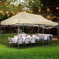 10x20 Heavy Duty Pop up Canopy Tent Easy Up Commercial Outdoor Canopy Wedding Party Tents for Parties All Season Wind&amp;Waterproof