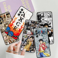 Anime Ones P-Piece Luffys Art For Samsung A53 A52 A33 A32 A51 A71 A21S A13 A73 A50 A22 A23 A03 A72 A54 A12 5G Black Phone Case