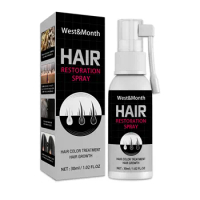 Black Hair Spray Grey Hair Treatment Serum Anti Hair Loss Spray Hair Growth Spray Anti White Hair White Hair Repair Spray