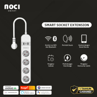 Noci Smart Stop Kontak Colokan Cable Extension 4 Sockets Wireless WiFi + Bluetooth