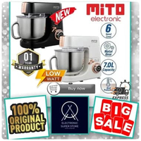 STAND MIXER MITO MX700 MX-700 MX 700 METAL GEAR 6 SPEED MIXER MITO SUPER LOW WATT BAKING DOUGH MIXER