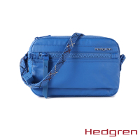 【Hedgren】INNER CITY系列 RFID防盜 迷你輕巧 側背包(摺紋藍)