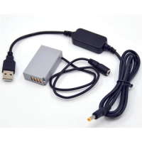 EP-5F DC Coupler 5V USB Cable Adapter + EN-EL24 Dummy Battery Power Bank For Nikon 1 J5 1J5