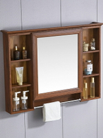 浴室鏡柜掛墻式置物架鏡面柜廁所梳妝鏡收納一體柜儲物衛生間鏡子