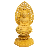 Shakyamuni buddha statue Thai buddha statue wooden Buddha statue Wood Carving Buddha handamade statue Feng Shui pray god statue