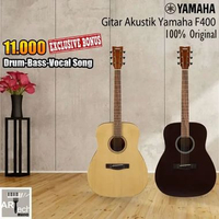 Gitar Akustik Yamaha F400 Original / F 400 Acoustic Guitar Smoky Black