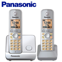 【福利品發黃刮傷】Panasonic 國際牌數位DECT 無線話機 KX-TG6712 TW / 銀【最高點數22%點數回饋】