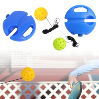 74mm Pickleball Hole Ball 40 Holes Water Injection Belt Outdoor Toy Equipment Line Competition Y6J6