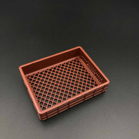 Mini 現貨 Mr.Box 1/12 長方形 塑膠籃 咖啡色