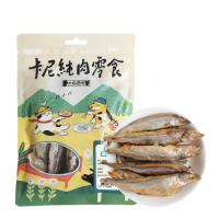 【CarnivoreRAW 卡尼】犬貓香酥卵卵柳葉魚凍乾40g(寵物零食/凍乾零食/貓零食/狗零食/肉乾/魚乾)