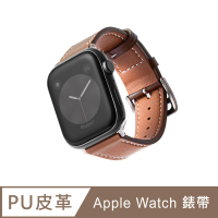 【B. leather】Apple Watch 錶帶 SE2 / SE 質感美學皮革錶帶 適用蘋果手錶(皮革棕)