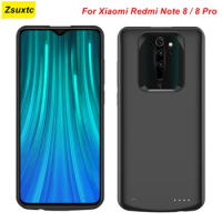 6500 Mah For Xiaomi Redmi Note 8 Battery Case Redmi Note 8 Pro Phone Cover Power Bank For Xiaomi Redmi Note 8 Pro Charger Case