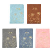 2026 Weekly Planner Refillable 6 Rings Leather Binder Journal Notebook Weekly Monthly Academic Plann